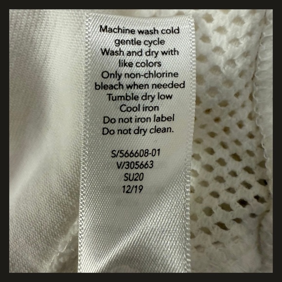 Athleta Rebalance Sweatshirt White Mesh Panel Long Sleeve Cotton Top  Small NWOT - Picture 12 of 14